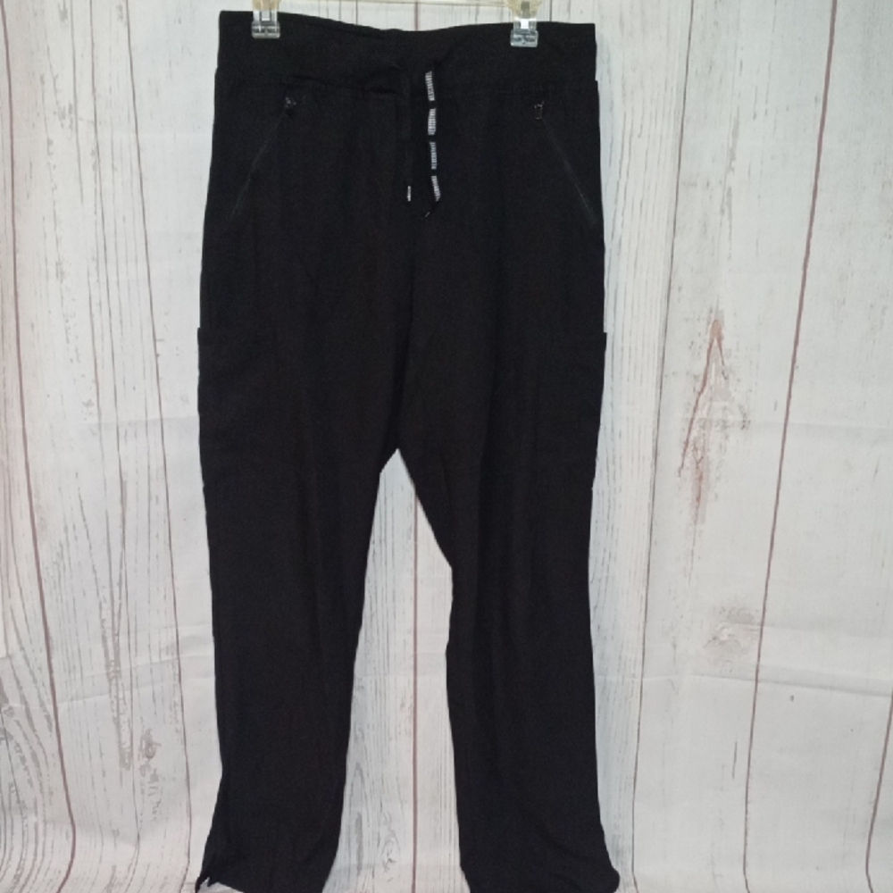 Med Couture Black Scrub Pants sz M